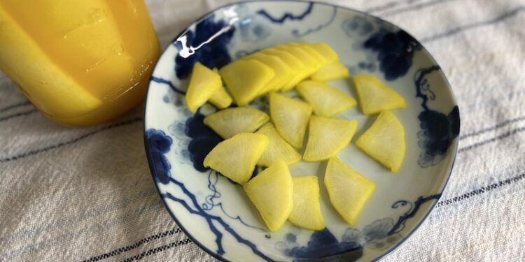 Yellow Pickled Radish