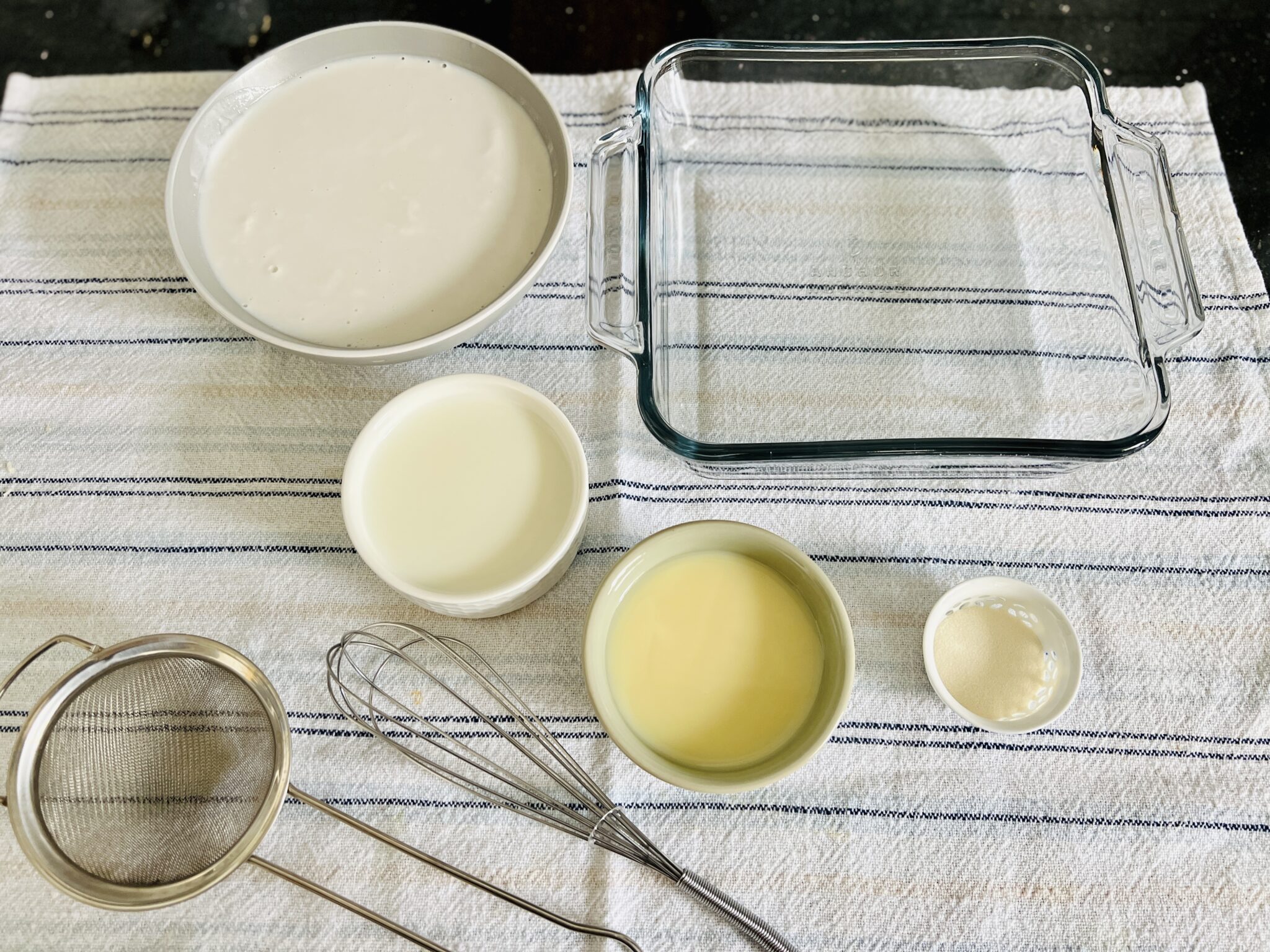 Coconut Milk Jelly with Gelatine ThousandLemons